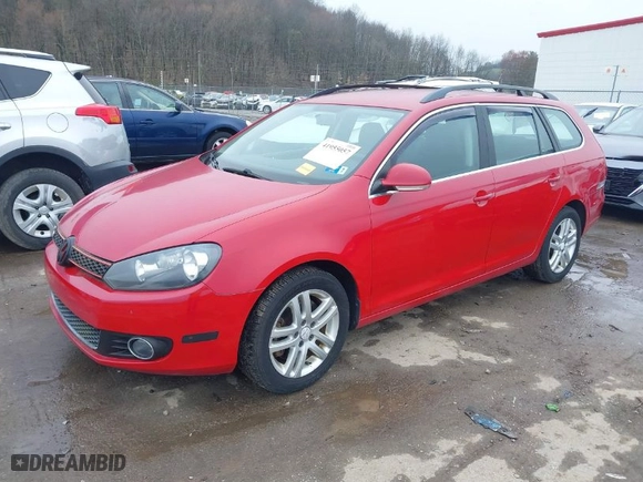 2010 Volkswagen Jetta SportWagen TDI with VIN 3VWPL7AJ8AM694387, listed as a IAAI auction lot 41955057 with 222,994 mi miles. Bid and sale history available at carsss.com. Image 2.