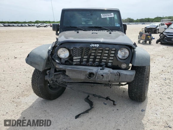 2015 Jeep Wrangler Sport with VIN 1C4AJWAG3FL723090, listed as a Copart auction lot 53325235 with 96,306 mi miles and Salvage title. Bid and sale history available at DreamBid. Image 5.