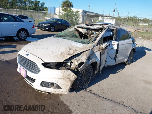 2013 Ford Fusion Titanium with VIN 3FA6P0K94DR174649, listed as a IAAI auction lot 41784406 with 1 mi miles. Bid and sale history available at carsss.com. Image 2.