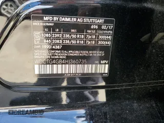 2017 Mercedes-Benz GLA 250 z VIN WDCTG4GB4HJ360735, wystawiony jako Copart lot #56013975 z przebiegiem 105 657 mil mil oraz Czysty tytuł • Clean title. Historia ofert i sprzedaży dostępna na DreamBid. Obrazek 12.