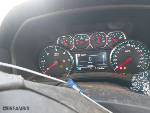 2016 Chevrolet Silverado 1500 LT with VIN 3GCUKREC7GG262526, listed as a IAAI auction lot 41368624 with 136,369 mi miles. Bid and sale history available at carsss.com. Image 7.