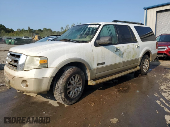 2007 Ford Expedition Max Eddie Bauer with VIN 1FMFK18577LA79018, listed as a Copart auction lot 69244794 with Not Provided miles and Salvage Title. Bid and sale history available at DreamBid. Image 1.