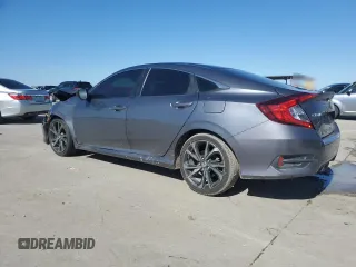 2020 Honda Civic Sedan Sport with VIN 2HGFC2F86LH505195, listed as a Copart auction lot 48663225 with 104,499 mi miles and Salvage Title. Bid and sale history available at carsss.com. Image 2.