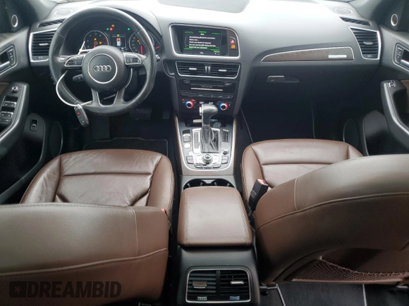 2015 Audi Q5 Premium Plus with VIN WA1DGAFP6FA090940, listed as a Copart auction lot 55791425 with 130,738 mi miles and Salvage title. Bid and sale history available at DreamBid. Image 8.