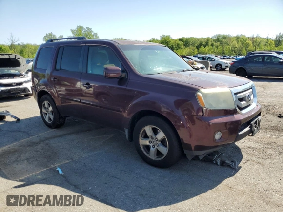 2009 Honda Pilot EX with VIN 5FNYF48439B019642, listed as a Copart auction lot 55782865 with 212,590 mi miles and Salvage Title. Bid and sale history available at DreamBid. Image 4.
