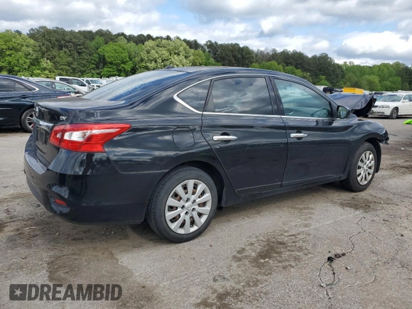 2016 Nissan Sentra SV with VIN 3N1AB7AP9GY312291, listed as a Copart auction lot 51703975 with 70,728 mi miles and Salvage Title. Bid and sale history available at DreamBid. Image 3.
