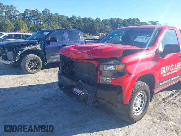 2020 Chevrolet Silverado 1500 Work Truck with VIN 3GCNWAEH3LG345516, listed as a IAAI auction lot 41593718 with 76,297 mi miles. Bid and sale history available at carsss.com. Image 6.