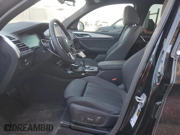 2024 BMW X3 sDrive30i with VIN WBX47DP09RN300147, listed as a Copart auction lot 47497095 with 4,738 mi miles and Salvage Title. Bid and sale history available at DreamBid. Image 7.