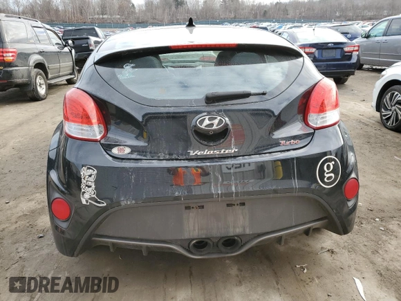 2016 Hyundai Veloster Turbo with VIN KMHTC6AE0GU267722, listed as a Copart auction lot 72993102 with 83,902 mi miles. Bid and sale history available at carsss.com. Image 6.