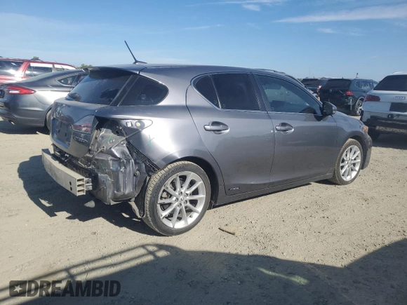 2013 Lexus CT 200h with VIN JTHKD5BH8D2167566, listed as a Copart auction lot 63440655 with 93,424 mi miles and Salvage title. Bid and sale history available at DreamBid. Image 3.