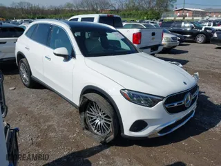 2024 Mercedes-Benz GLC with VIN W1NKM4GB5RF167307, listed as a IAAI auction lot 41924330 with 10,744 mi miles. Bid and sale history available at carsss.com. Image 1.