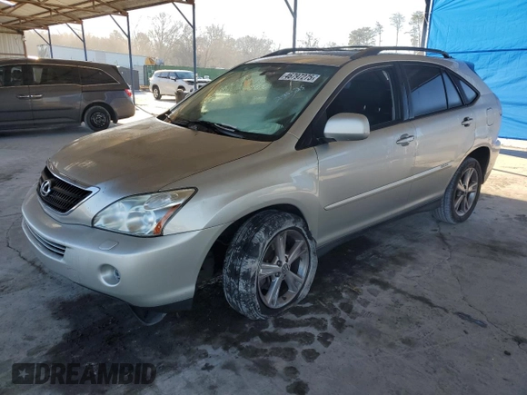 2007 Lexus RX 400h z VIN JTJGW31U972002728, wystawiony jako Copart lot #47637115 z przebiegiem 283 461 mil mil oraz Szkody całkowita. Historia ofert i sprzedaży dostępna na DreamBid. Obrazek 1.