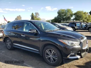 2018 Infiniti QX60 with VIN 5N1DL0MN0JC510584, listed as a Copart auction lot 47620935 with 182,537 mi miles and Salvage Title. Bid and sale history available at carsss.com. Image 4.