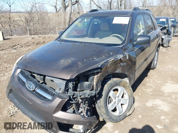 2010 Kia Sportage LX with VIN KNDKGCA32A7697677, listed as a IAAI auction lot 41694920 with 158,212 mi miles and . Bid and sale history available at carsss.com. Image 17.