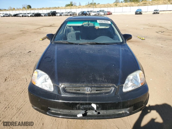 1996 Honda Civic EX with VIN 1HGEJ8249TL064091, listed as a Copart auction lot 76824694 with 0 mi miles and Salvage Title. Bid and sale history available at carsss.com. Image 5.