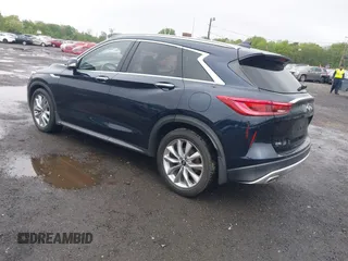2020 Infiniti QX50 Luxe with VIN 3PCAJ5M3XLF107050, listed as a IAAI auction lot 42176146 with 54,347 mi miles and . Bid and sale history available at DreamBid. Image 3.