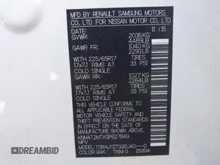 2016 Nissan Rogue SV with VIN KNMAT2MTXGP627849, listed as a IAAI auction lot 41898568 with 167,579 mi miles. Bid and sale history available at carsss.com. Image 9.
