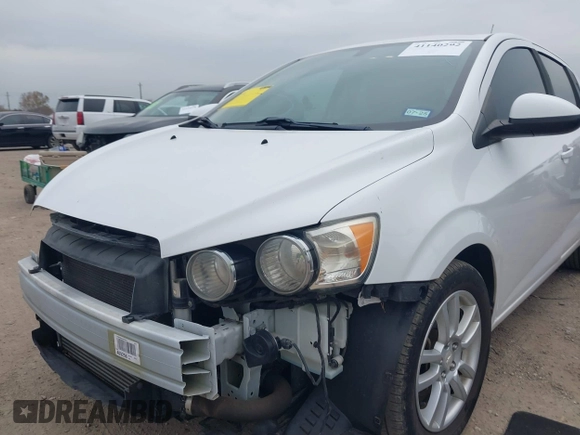 2014 Chevrolet Sonic LT with VIN 1G1JC6SB2E4215465, listed as a IAAI auction lot 41140292 with 93,224 mi miles. Bid and sale history available at carsss.com. Image 6.