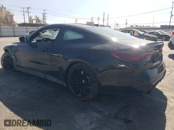 2025 BMW M4 Competition xDrive with VIN WBS33HK09SCS59001, listed as a Copart auction lot 75733354 with 0 mi miles and Salvage Title. Bid and sale history available at carsss.com. Image 2.