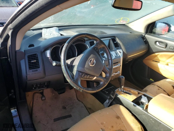 2011 Nissan Murano CrossCabriolet with VIN JN8AZ1FYXBW003277, listed as a Copart auction lot 75978614 with 0 mi miles and Salvage Title. Bid and sale history available at carsss.com. Image 8.