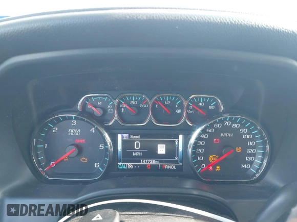 2017 Chevrolet Silverado 1500 LTZ with VIN 3GCPCSEC1HG482764, listed as a IAAI auction lot 41259389 with 147,738 mi miles and . Bid and sale history available at DreamBid. Image 7.