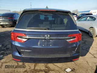 2024 Honda Odyssey EX-L with VIN 5FNRL6H69RB066846, listed as a Copart auction lot 52142105 with 9,117 mi miles and Salvage Title. Bid and sale history available at DreamBid. Image 6.