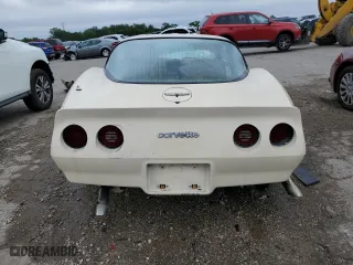 1981 Chevrolet Corvette with VIN 1G1AY8766BS411652, listed as a Copart auction lot 65243964 with 43,893 mi miles and Salvage Title. Bid and sale history available at carsss.com. Image 6.
