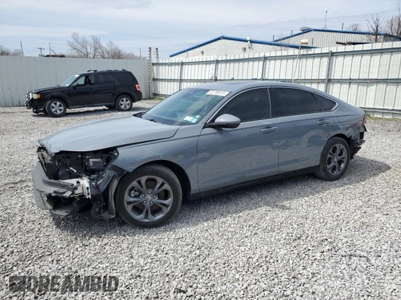 2023 Honda Accord EX-L with VIN 1HGCY2F62PA061403, listed as a Copart auction lot 53706615 with 24,210 mi miles and Salvage title. Bid and sale history available at DreamBid. Image 1.
