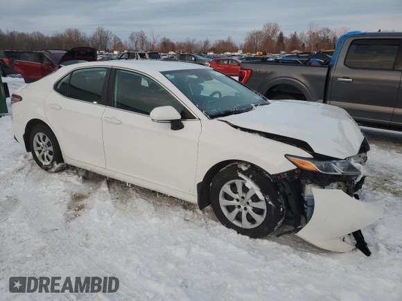 2019 Toyota Camry LE with VIN 4T1B11HK2KU818757, listed as a Copart auction lot 45773145 with 106,210 mi miles and Salvage Title. Bid and sale history available at carsss.com. Image 4.