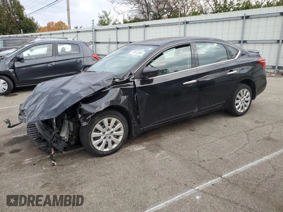 2019 Nissan Sentra S with VIN 3N1AB7AP3KY251612, listed as a Copart auction lot 78613684 with 34,970 mi miles and Salvage Title. Bid and sale history available at DreamBid. Image 1.
