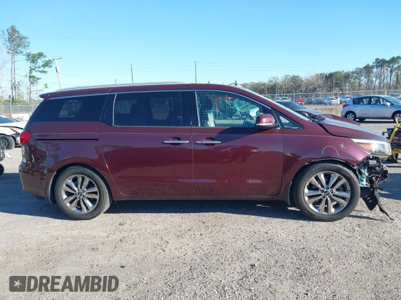 2015 Kia Sedona SX-L with VIN KNDME5C16F6039671, listed as a IAAI auction lot 41736237 with 113,035 mi miles and . Bid and sale history available at DreamBid. Image 13.