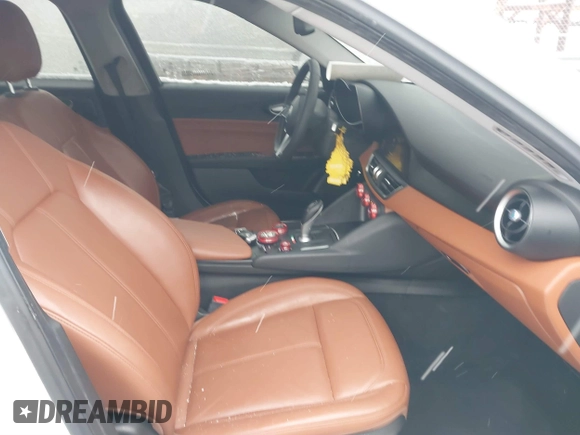 2017 Alfa Romeo Giulia with VIN ZARFAEBN5H7540188, listed as a IAAI auction lot 41619098 with 106,512 mi miles. Bid and sale history available at carsss.com. Image 5.