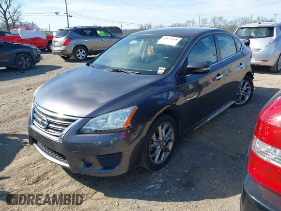2015 Nissan Sentra SR with VIN 3N1AB7AP0FY353620, listed as a IAAI auction lot 41877838 with 106,757 mi miles and . Bid and sale history available at DreamBid. Image 2.