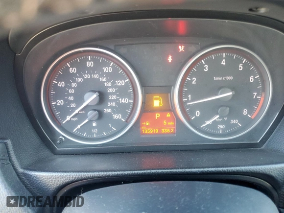 2011 BMW 3 Series 335i xDrive with VIN WBAPL5C55BA920565, listed as a Copart auction lot 47410085 with 135,919 mi miles and Salvage title. Bid and sale history available at DreamBid. Image 9.