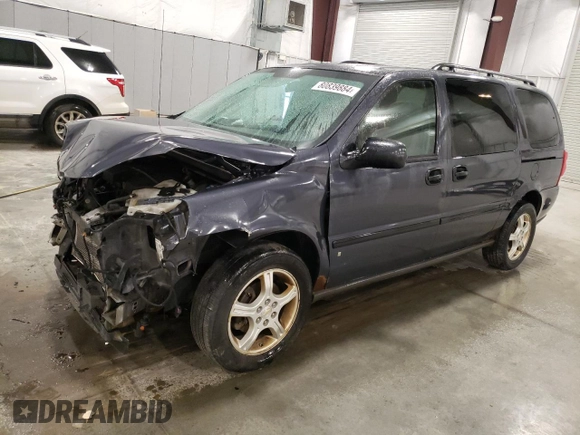2008 Chevrolet Uplander LS with VIN 1GNDV23158D184043, listed as a Copart auction lot 80839884 with 114,859 mi miles and Salvage Title. Bid and sale history available at carsss.com. Image 1.