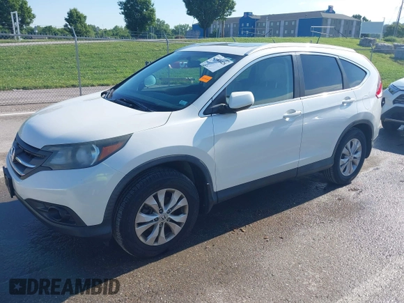 2013 Honda CR-V EX-L z VIN 5J6RM4H75DL039055, wystawiony jako IAAI lot #42368428 z przebiegiem 156 419 mil mil oraz . Historia ofert i sprzedaży dostępna na DreamBid. Obrazek 2.