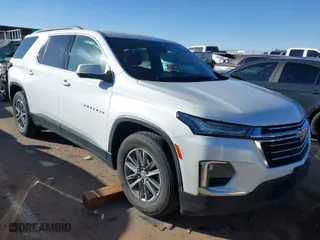 2022 Chevrolet Traverse LT Cloth with VIN 1GNERGKW9NJ159582, listed as a IAAI auction lot 41510198 with 38,074 mi miles. Bid and sale history available at carsss.com. Image 1.