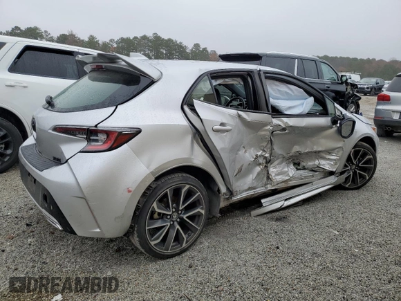 2020 Toyota Corolla Hatchback XSE with VIN JTNC4RBE3L3093240, listed as a Copart auction lot 85146194 with 59,189 mi miles and Non Repairable. Bid and sale history available at carsss.com. Image 3.