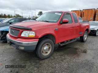 2001 Ford F-150 XL z VIN 1FTRX08L91KF90321, wystawiony jako Copart lot #79450044 z przebiegiem 320 953 mil mil oraz Czysty tytuł • Clean title. Historia ofert i sprzedaży dostępna na DreamBid. Obrazek 1.