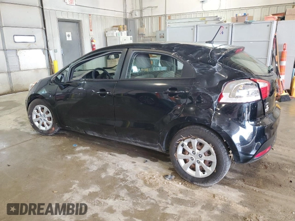 2014 Kia Rio LX with VIN KNADM5A30E6415218, listed as a Copart auction lot 78164014 with 0 mi miles and Salvage Title. Bid and sale history available at carsss.com. Image 2.