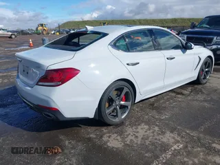 2019 Genesis G70 Dynamic with VIN KMTG34LE2KU032479, listed as a IAAI auction lot 41561604 with 68,098 mi miles and . Bid and sale history available at DreamBid. Image 4.