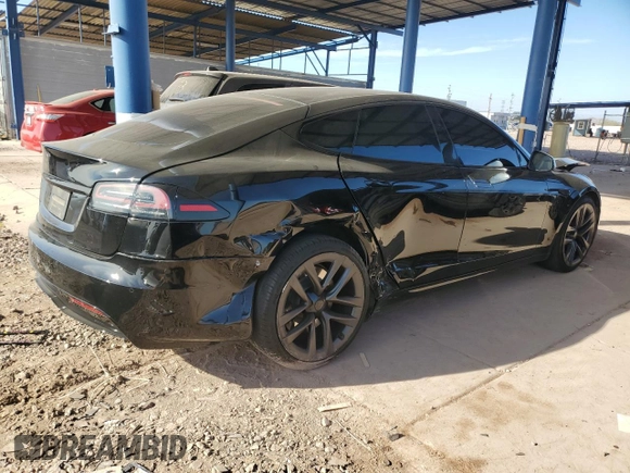2022 Tesla Model S z VIN 5YJSA1E51NF474743, wystawiony jako Copart lot #87316374 z przebiegiem Nie podano mil oraz Szkoda całkowita • Salvage title. Historia ofert i sprzedaży dostępna na DreamBid. Obrazek 3.