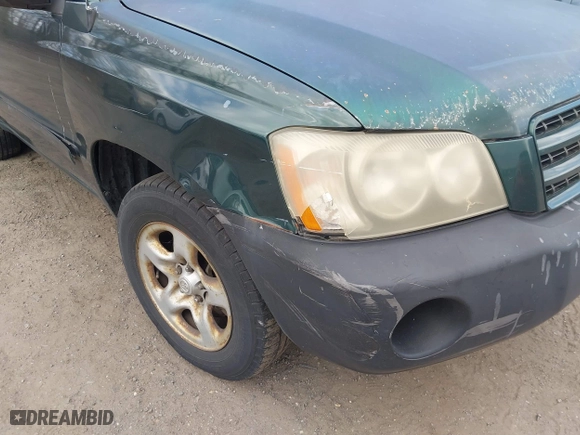 2001 Toyota Highlander with VIN JTEGF21A210024068, listed as a IAAI auction lot 41821786 with 317,494 mi miles. Bid and sale history available at carsss.com. Image 6.