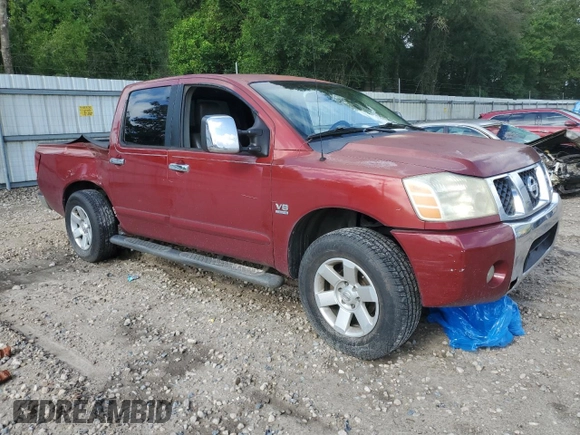 2004 Nissan Titan LE with VIN 1N6AA07AX4N557455, listed as a Copart auction lot 60488815 with 294,544 mi miles and Non repairable. Bid and sale history available at DreamBid. Image 4.