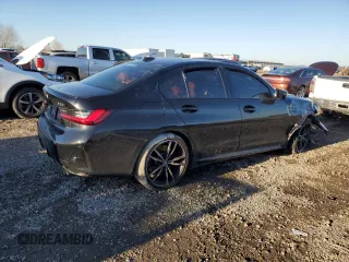 2023 BMW 3 Series 330i xDrive with VIN 3MW89FF08P8D10039, listed as a Copart auction lot 43472935 with 0 mi miles and Salvage Title. Bid and sale history available at carsss.com. Image 3.