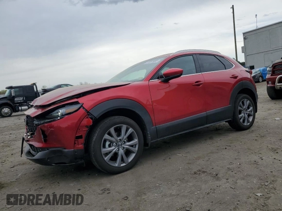 2024 Mazda CX-30 S Premium z VIN 3MVDMBDM0RM693109, wystawiony jako Copart lot #51951985 z przebiegiem 10 449 mil mil oraz Szkoda całkowita • Salvage title. Historia ofert i sprzedaży dostępna na DreamBid. Obrazek 1.