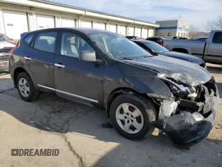 2013 Nissan Rogue S with VIN JN8AS5MVXDW661091, listed as a Copart auction lot 46989145 with 113,261 mi miles and Salvage Title. Bid and sale history available at DreamBid. Image 4.