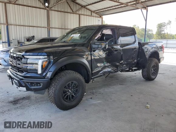 2024 Ford F-150 Raptor with VIN 1FTFW1RG7RFA04247, listed as a Copart auction lot 69034844 with 2,058 mi miles and Salvage Title. Bid and sale history available at DreamBid. Image 1.