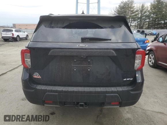 2023 Ford Explorer Timberline with VIN 1FMSK8JH9PGA41908, listed as a Copart auction lot 46592505 with 9,366 mi miles and Salvage Title. Bid and sale history available at carsss.com. Image 6.
