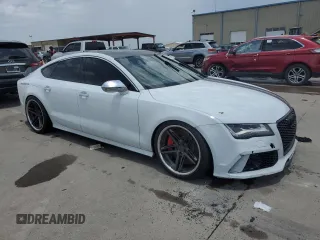 2013 Audi S7 Prestige with VIN WAUW2AFC1DN153696, listed as a Copart auction lot 61554044 with 151,338 mi miles and Salvage Title. Bid and sale history available at carsss.com. Image 4.